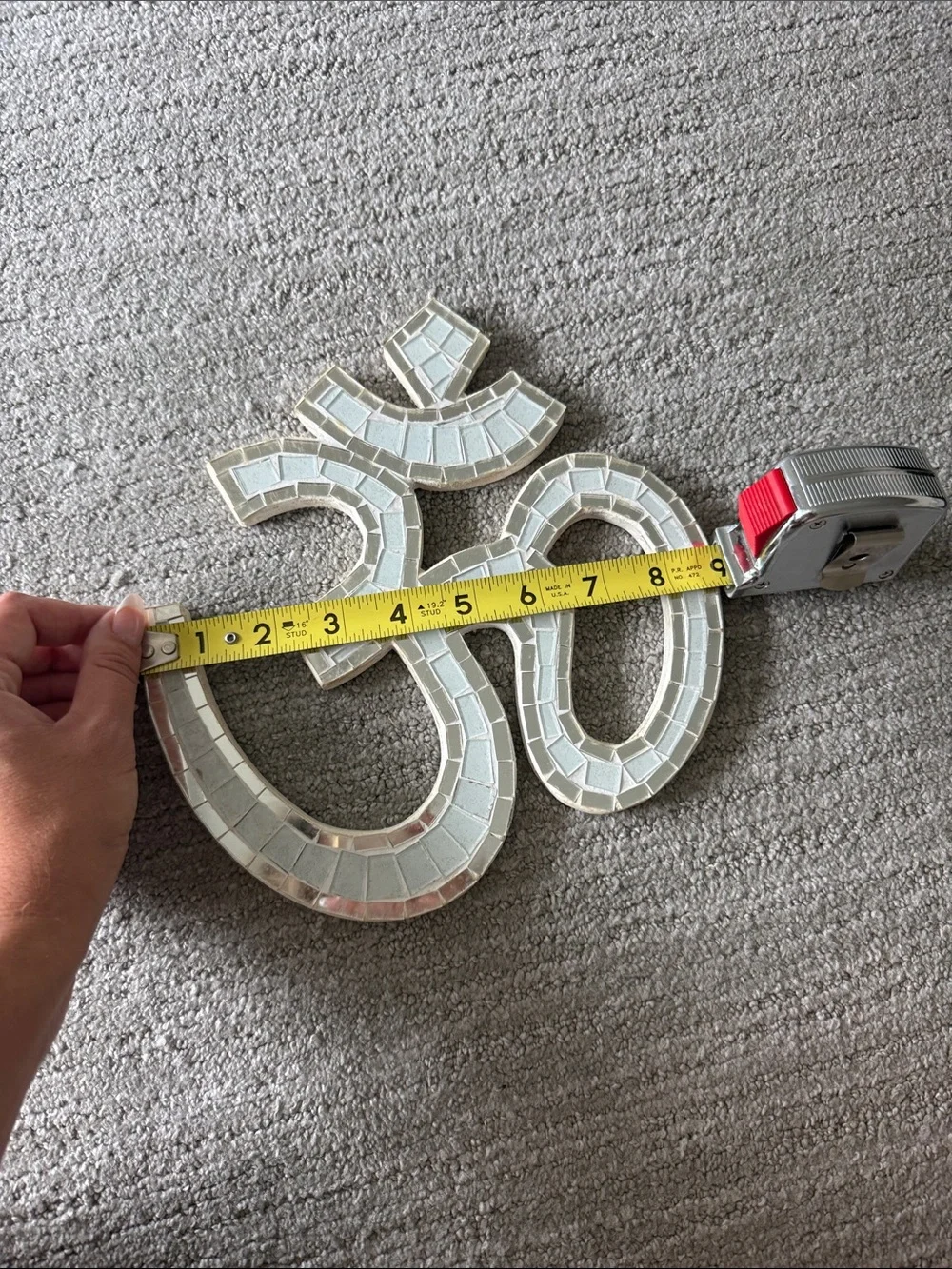 Mosaic Om Symbol wall art